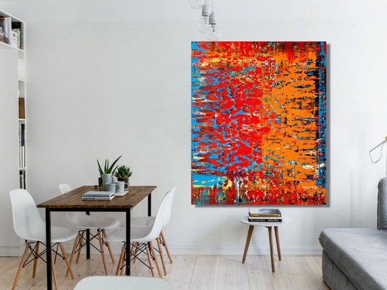 A Million Dreams  - XL LARGE,  ABSTRACT ART – EXPRESSIONS OF ENERGY AND LIGHT. READY TO HANG!