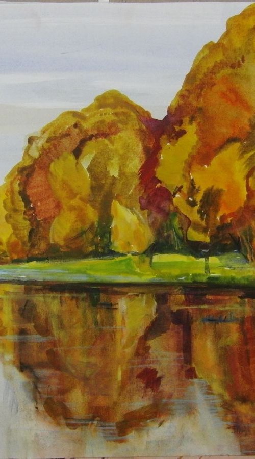 "Gold evening" by Eugene Oleksiyenko