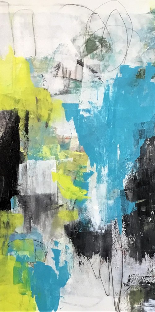 Live Out Loud - Colorful and Whimsical Abstract Expressionism by Kat Crosby