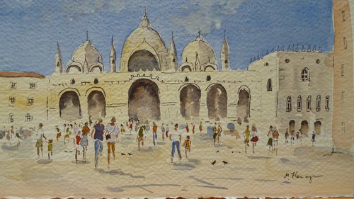St. Mark's Square Venice by Maire Flanagan