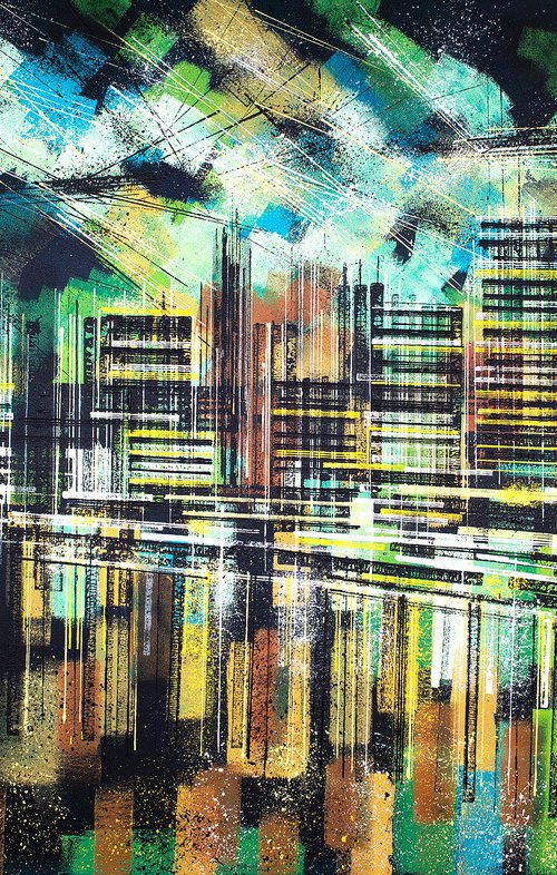 New York City Symphony - Large Painting - RESERVED FOR ERIC by Marc Todd
