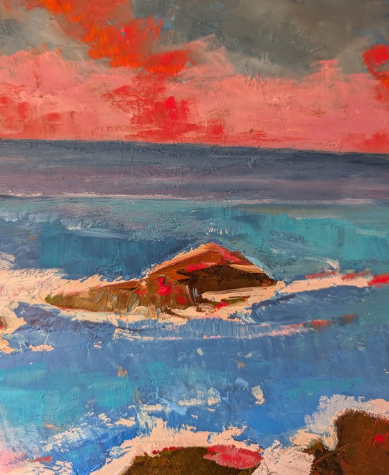 The blue sea