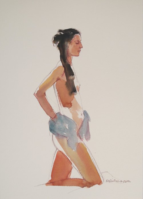 female nude kneeling by Rory O’Neill