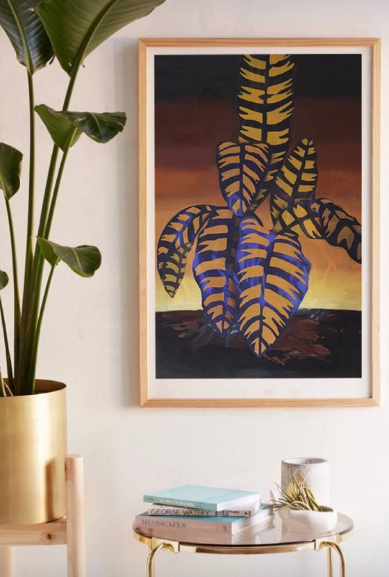 Blue Phoenix, Framed, Signed and Numbered Limited Edition Print