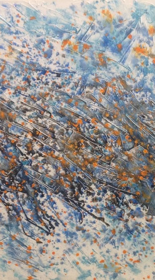 Blue Abstract by Carol Zsolt