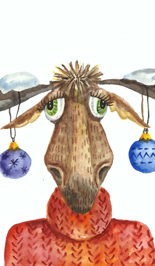 New year elk by Elena Razina