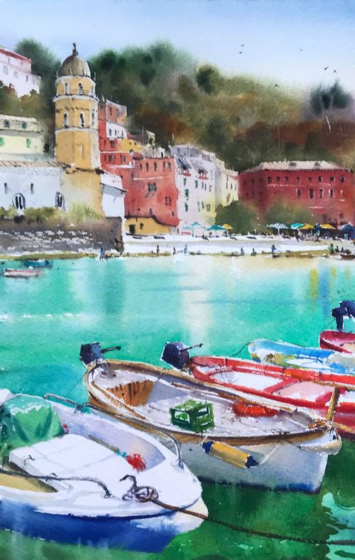 Coastal Town - Custom order by Eugenia Gorbacheva