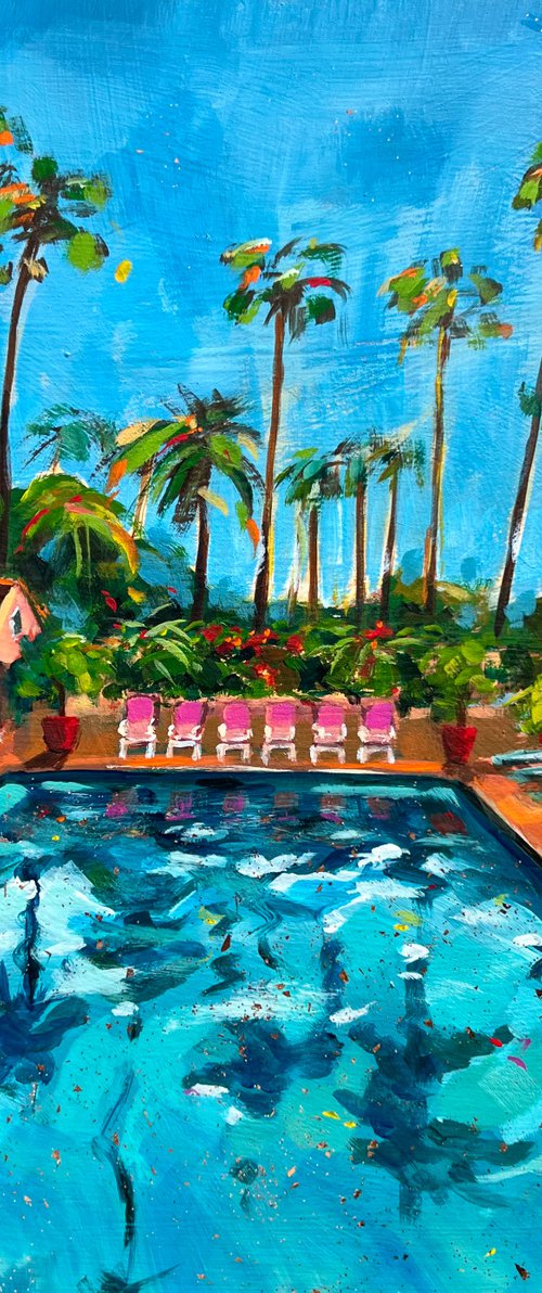 By the Pool. California Scenery by Victoria Sukhasyan