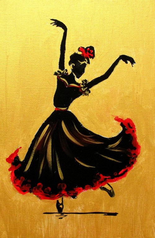Dancer in gold by Kovács Anna Brigitta