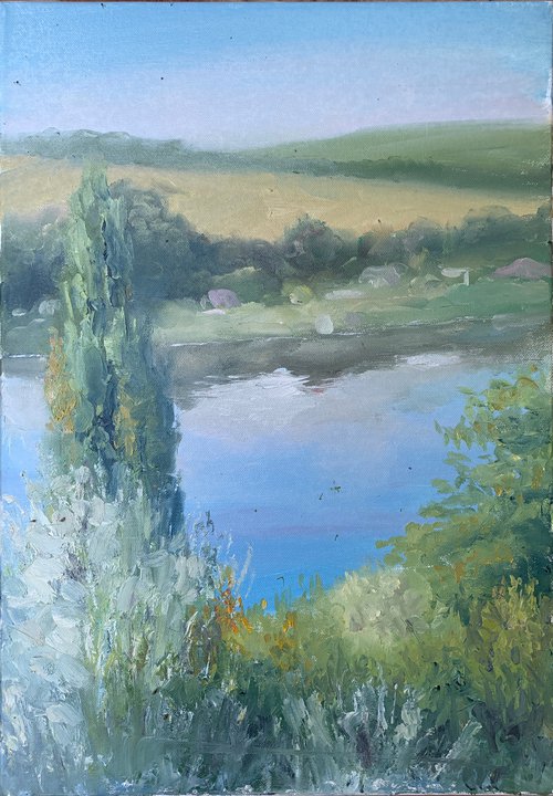 Landscape oil painting by Samira Yanushkova