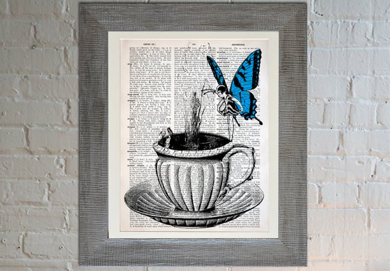 Butterfly Girl Cup of Tea