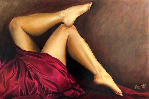 Legs Red Drapery by Ethan Honary