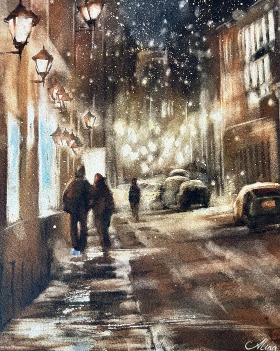 Snowy evening