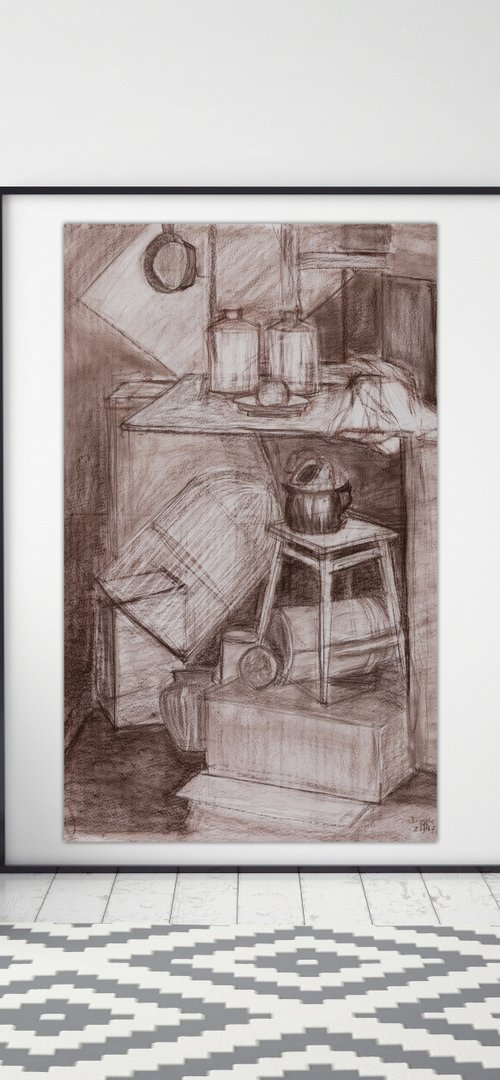 Sepia Still Life by Pamela Rys