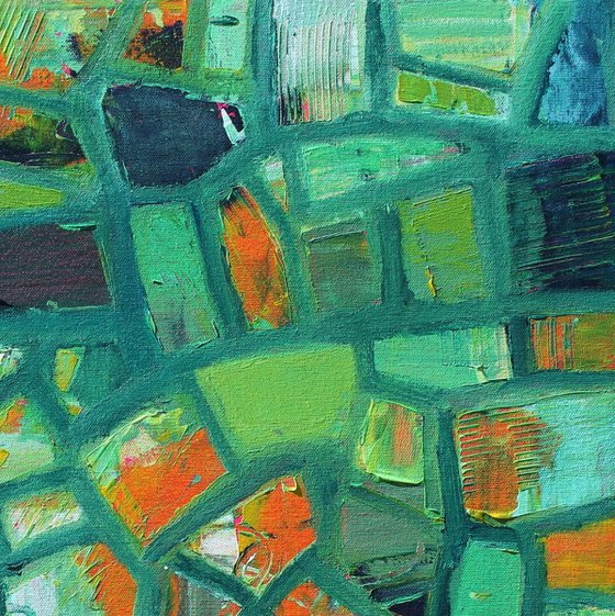 Abstract Shapes with Green
