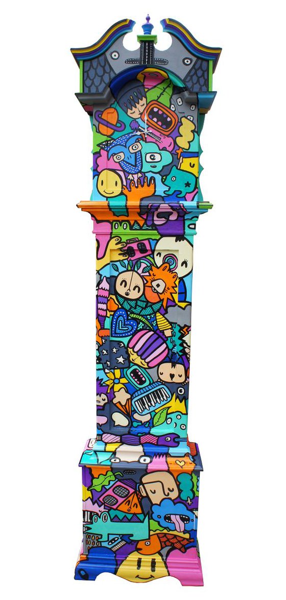 The Celebration - Hand Painted Grand-Father Clock