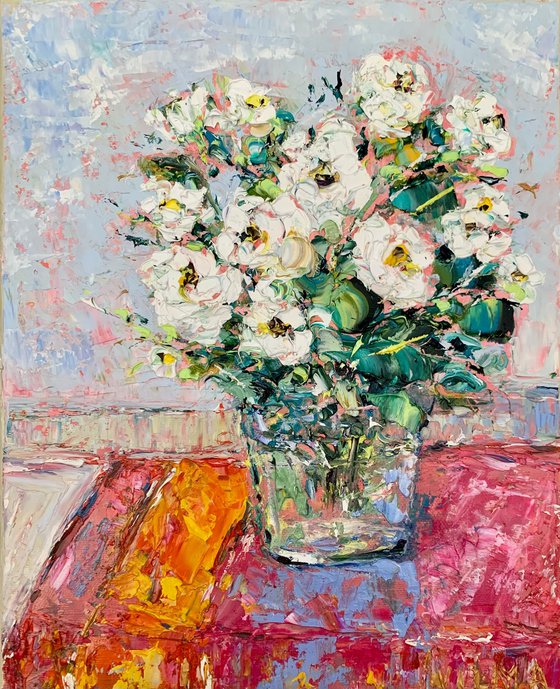 Bright still life with flowers