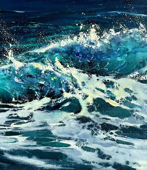 Deep Blue Rhythm by Myroslava Denysyuk