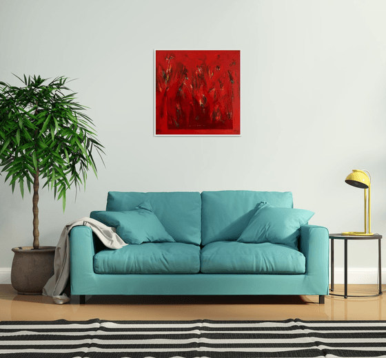 Ember Ground_30"X30" 2025