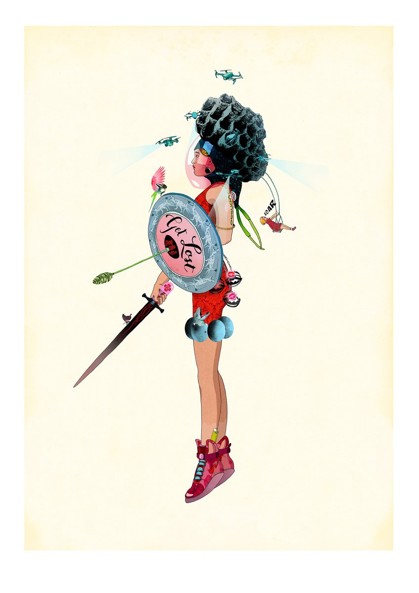 Inner Warrior I by Delphine Lebourgeois