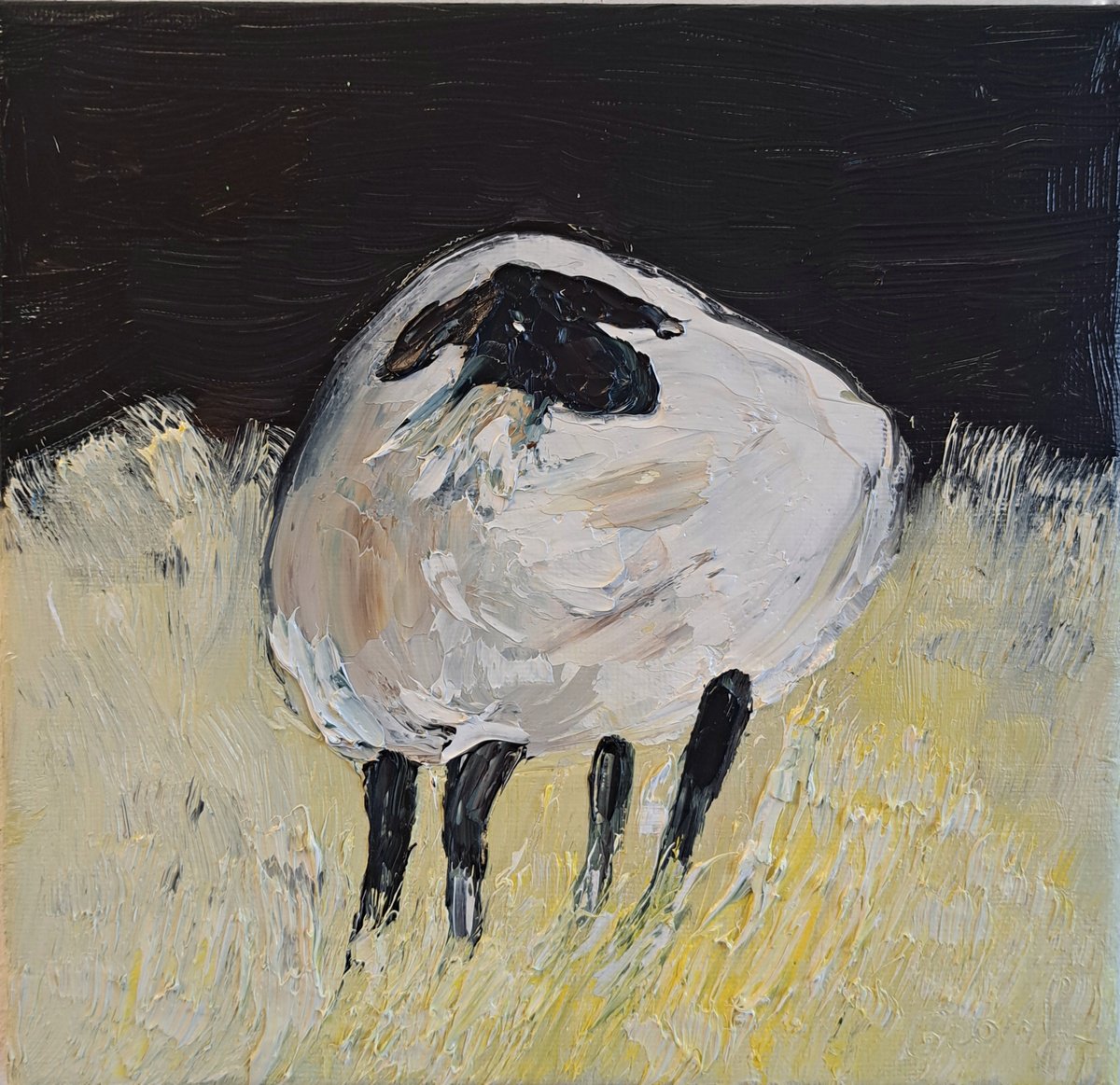 Sheep portrait by Oksana Fedorova