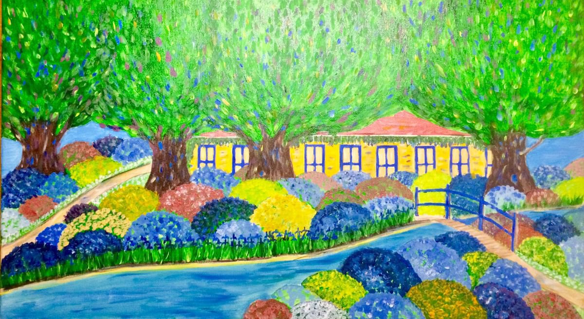 AUGMENTED REALITY BLUE GARDEN 207 - THE SCHOOL by Hana Auerova