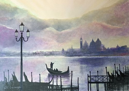Venice as the sun goes down by Graham Colthorpe