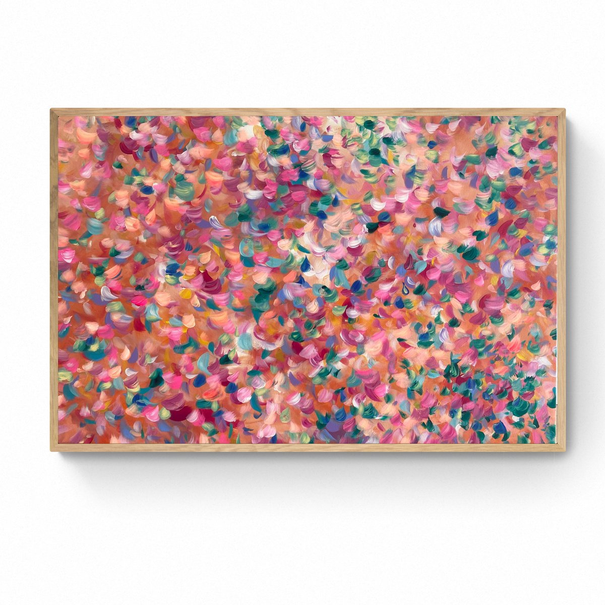 Abstract Acrylic Painting By Katherine Spiller, 37 X 25", Just Imagine, Original Artwork