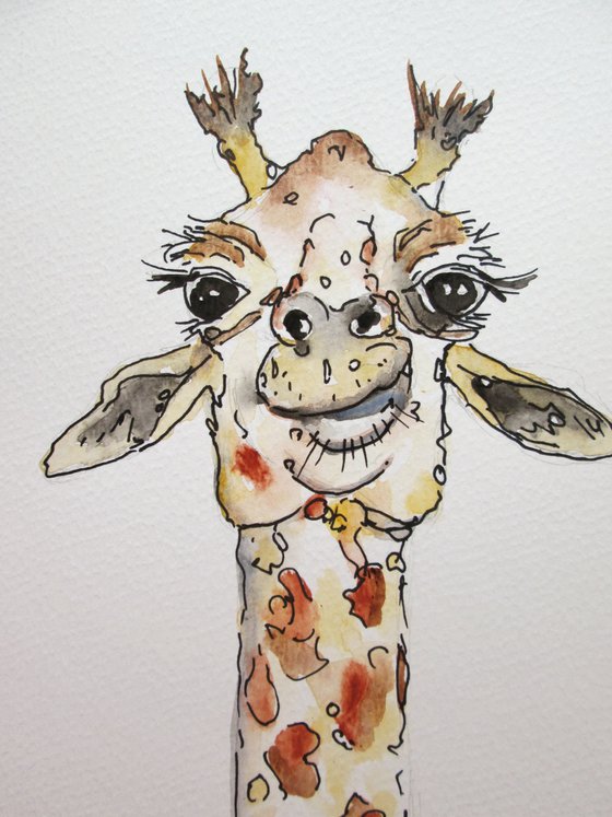 Funky Giraffe portrait