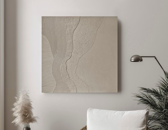 "Gray Nulla 2" Aabstract high textured art