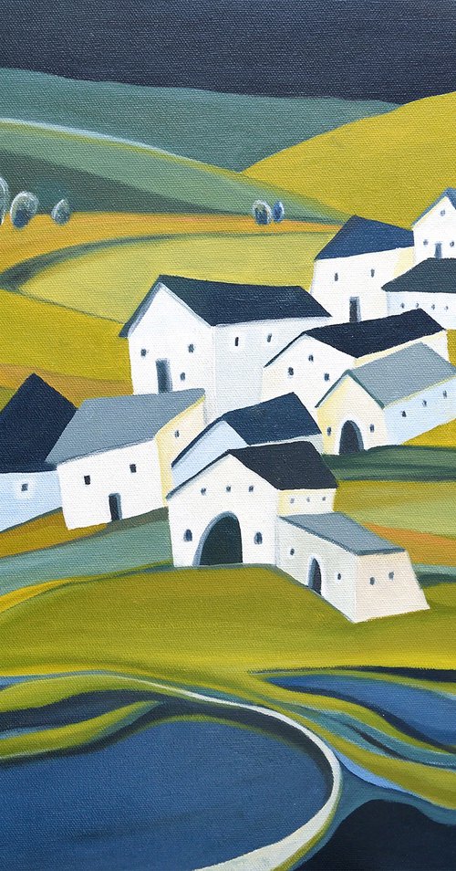 The Hilltop Village by Aniko Hencz
