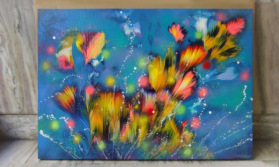 ”Evening Floral Breeze”  27.5" x 39.4" (70 x 100 cm)