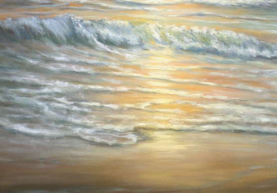 Light over the ocean