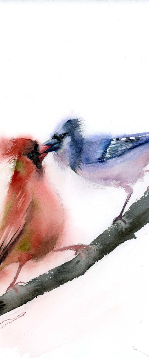 Birds in Love by Olga Tchefranov (Shefranov)