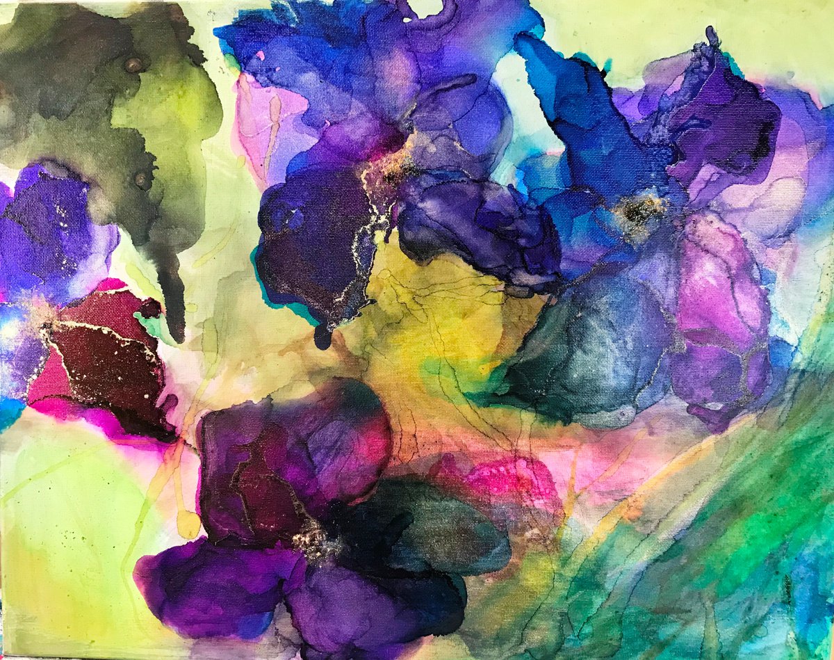 Exotic Blooms Large by Maxine Anne Martin