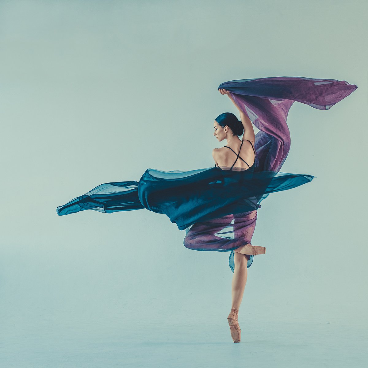 Photorealistic Portrait Photograph By Dan Hecho, 24 X 24, Prima Ballerina, Original Artwork