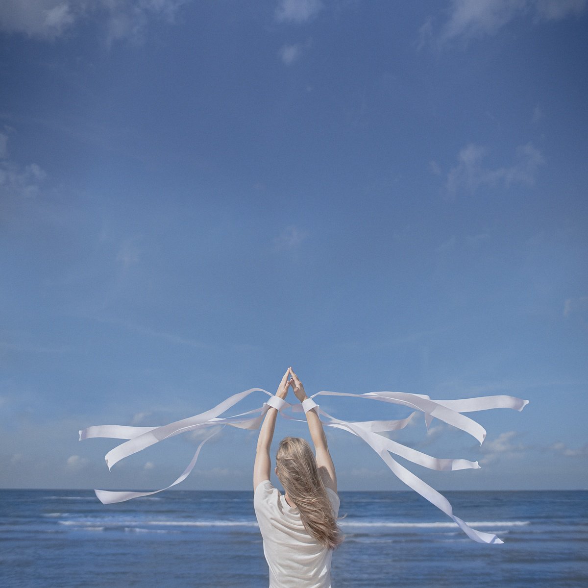 Surrealistic Abstract Photograph By Dasha Pears, 28 X 28, I Caught The Wind, Original Artwork