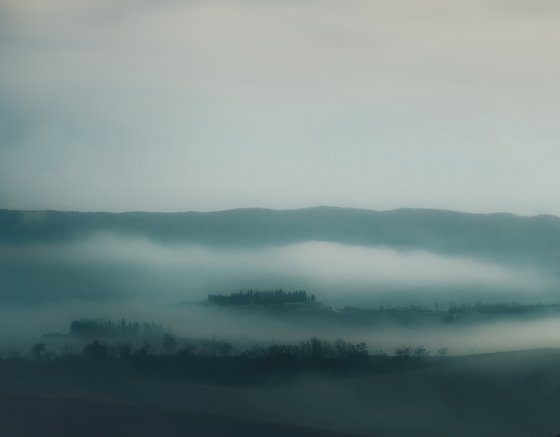 Morning mist over the hills