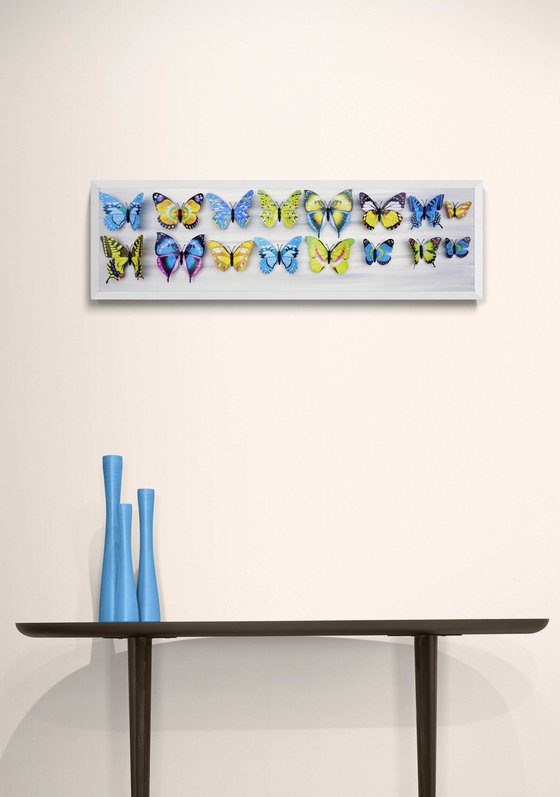 Wall Sculpture Cosmic butterflies