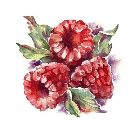 Triptych "Berries + Mushroom"