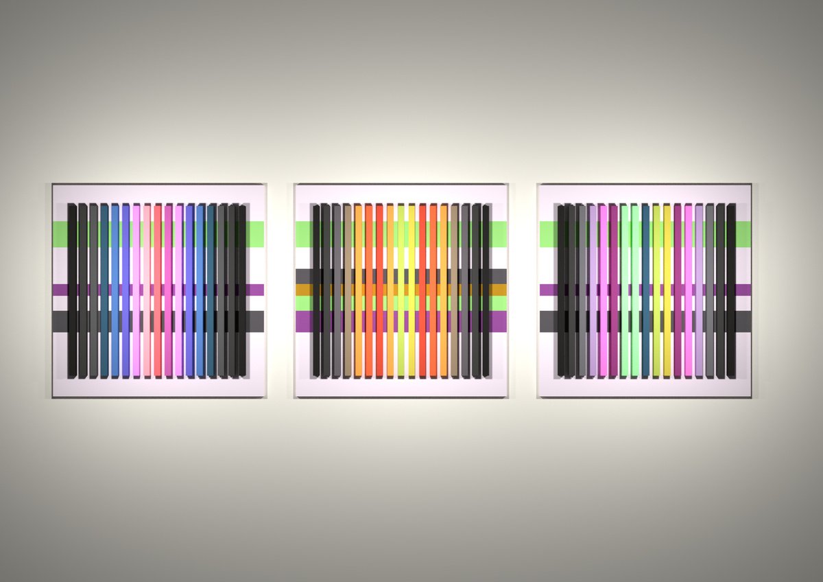 Anatomy of Color. Shadows (Triptych) by Ihor Soloviov