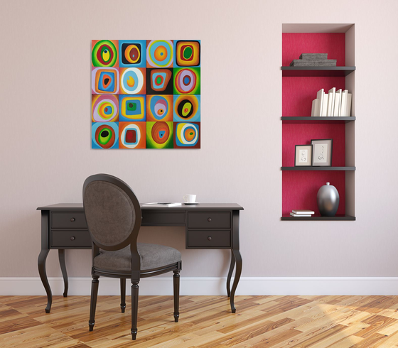 Harmony of colors -quadriptych