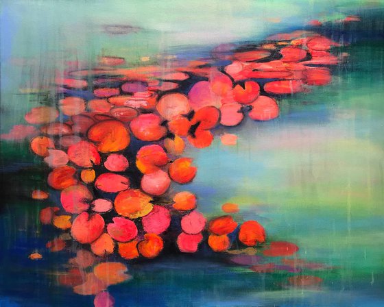 Abstract water lilies pond !!!