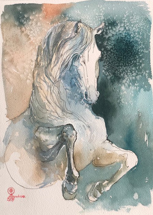Baroque horse#2 by Larissa Rogacheva