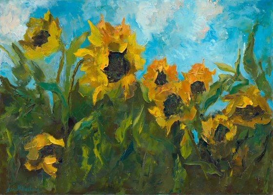 Ukrainian Floral Art — Sunflower Fields