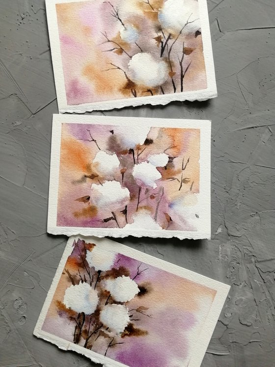 Cotton flower painting