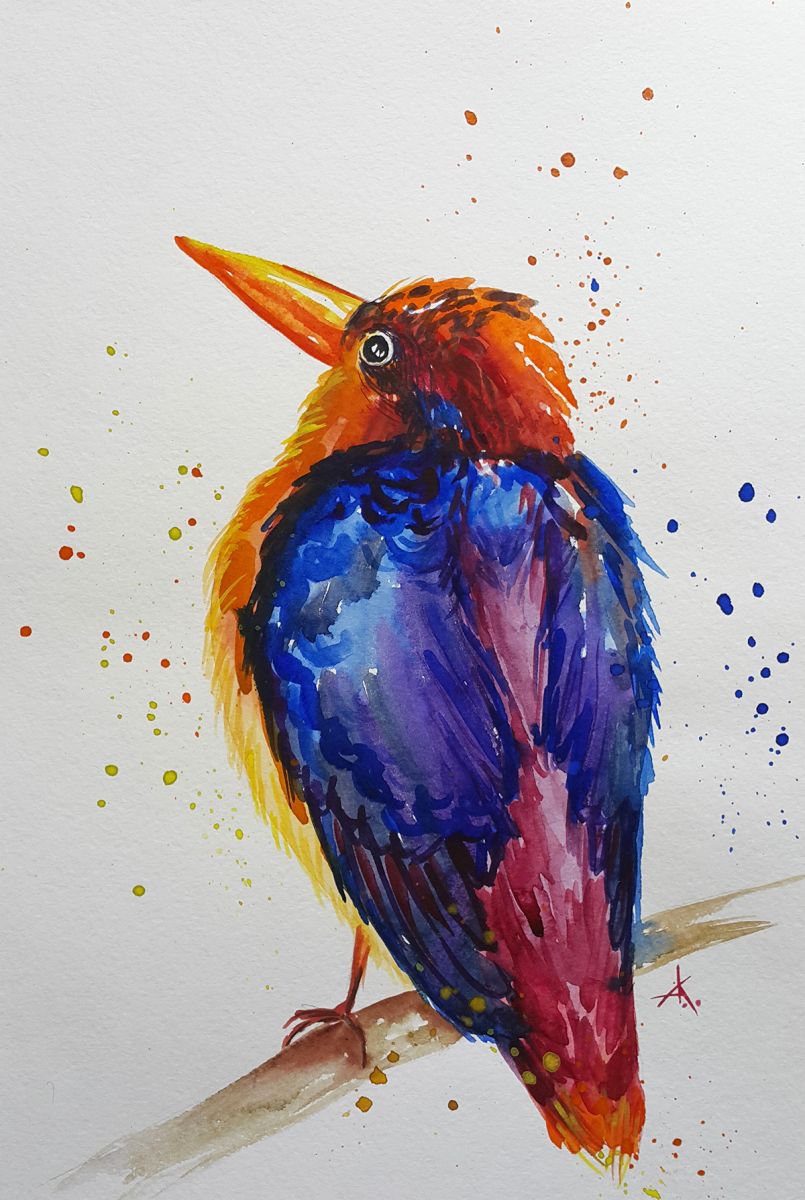 Colored bird by Anastasia Kozorez