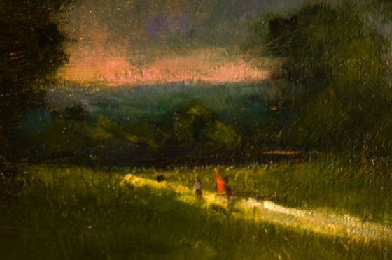 Landscape with red figure