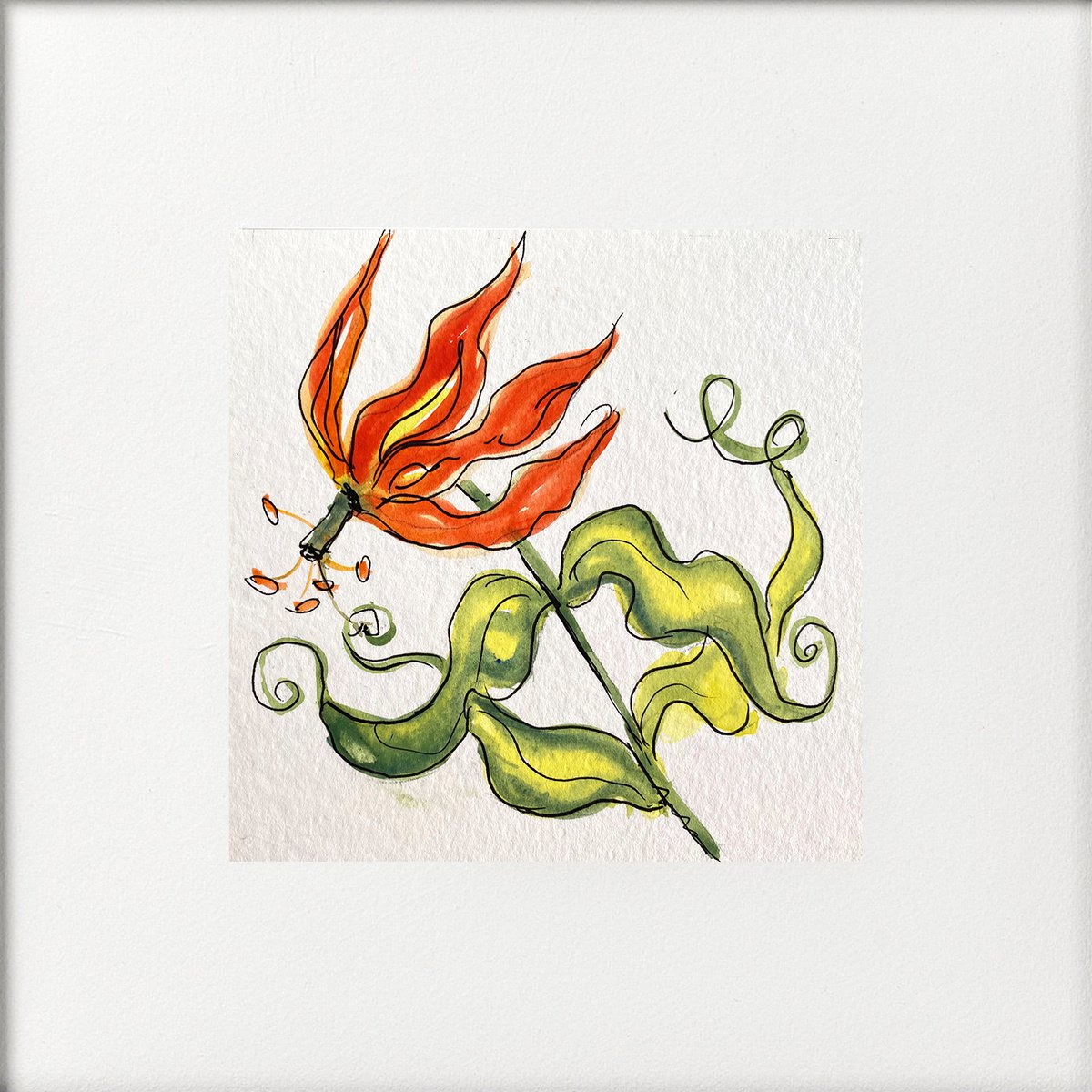 Bloomsbury Florals - Gloriosa Lily by Teresa Tanner