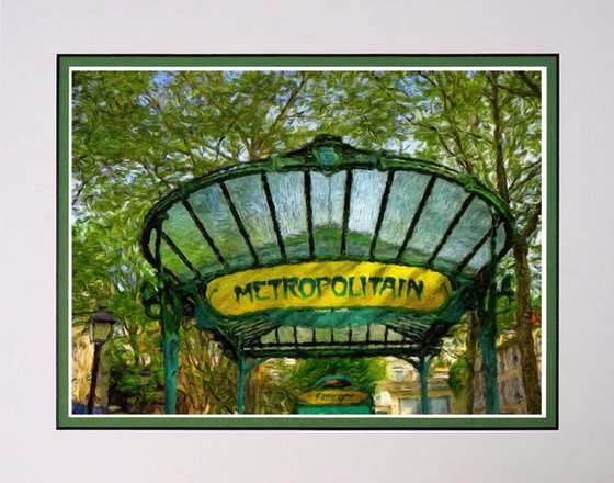 Art Nouveau meets Impressionism Paris Metro one